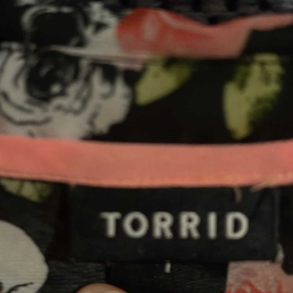 Sheer Torrid Button down - Picture 2 of 4